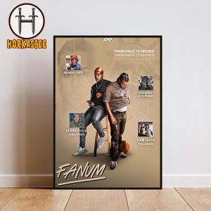 AMP Fanum From Rags To Riches Started A Dream And Built Empire Home Decor Poster Canvas