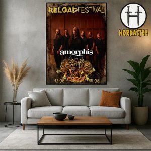 Amorphis Reload Festival 2026 Poster In Germany On August 13-15 2026 Home Decor Poster Canvas