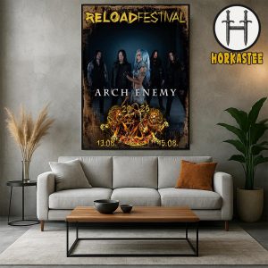 Arch Enemy Reload Festival 2026 Poster In Germany On August 13-15 2026 Home Decor Poster Canvas