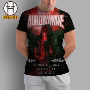 AuroraWave Monument Album Release Tour Hidden Hall Seattle On October 1st 2025 AOP Shirt