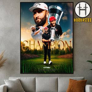 Back-To-Back Season Champion Jon Rahm Rodriguez Is The 2025 LIV Golf League Individual Champion Home Decor Poster Canvas