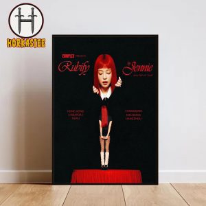 Blackpink Jennie Complex Presents Rubify Asia Pop Up Tour City Lists On August 2025 Poster Canvas