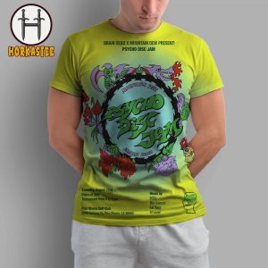 Brain Dead And Mountain Dew Psycho Disc Jam Golf Tourney On August 23rd 2025 AOP Shirt