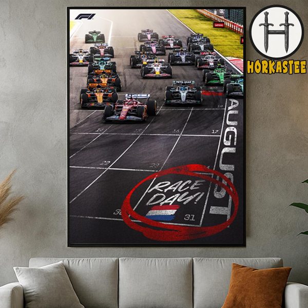 F1 Dutch GP 2025 Poster In Netherlands Race Day On August 31 2025 Home Decor Poster Canvas
