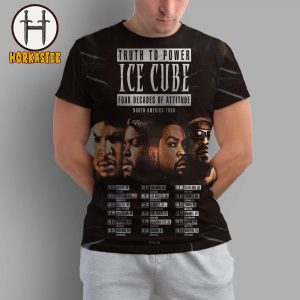 Ice Cube Truth to Power Four Decades Of Attitude North America Tour All Over Print T-Shirt