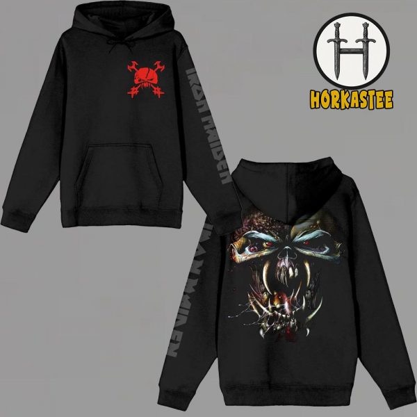 Iron Maiden The Final Frontier 15 Year Anniversary Merch Two Sided All Over Print Pullover Hoodie