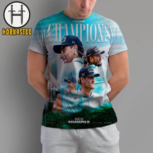 Joaquin Niemann Carlos Ortiz Sebastian Munoz Mito Pereira 2025 LIV Golf Indianapolis Champions All Over Print Shirt