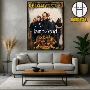 Lamb Of God Reload Festival 2026 Poster In Germany On August 13-15 2026 Home Decor Poster Canvas