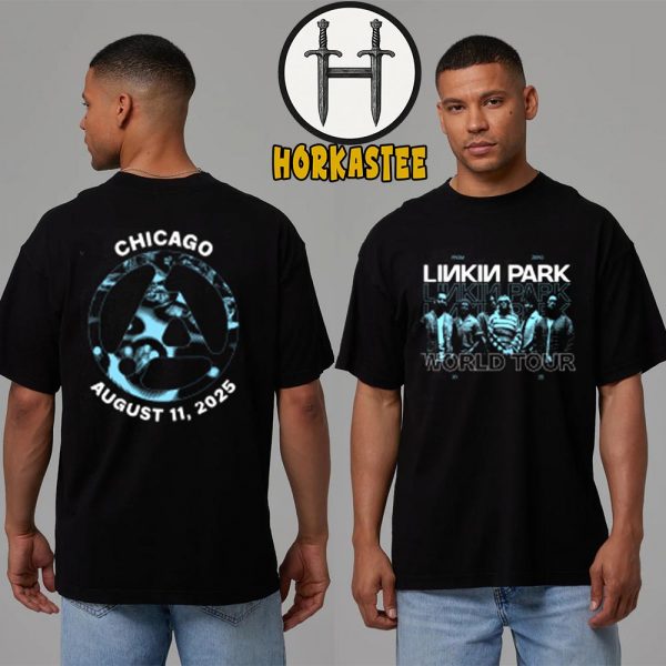 Linkin Park Chicago 2025 From Zero World Tour Official Merchandise Tee At United Center In Illinois On August 11 2025 Two Sided Shirt
