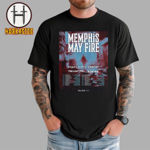 Memphis May Fire The Shapeshifter Tour Rain City Drive Nevertel If Not For Me T-Shirt