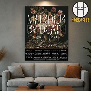 Murder By Death Farewell Tour 2025 Full Cities List Poster Wall Art Home Decor Poster Canvas