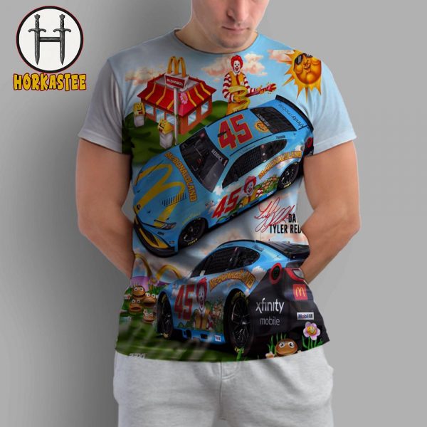 Nasca No 45 McDonaldland X 23XI Racing By Tyler Reddick At Daytona 500 AOP Shirt