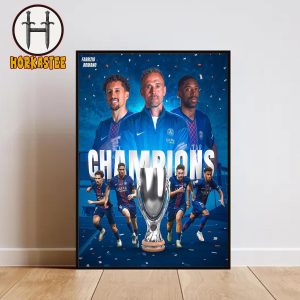Paris Saint Germain Win UEFA Super Cup 2025 Against Tottenham Decor Poster Canvas