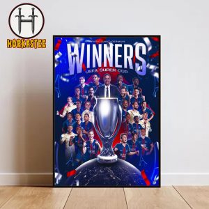 Paris Saint Germain Winners UEFA Super Cup 2025 Home Decor Poster Canvas