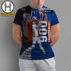 Polar Bear Pete Alonso 900 Career Hits Poster Resume Builder New York Mets All Over Print Shirt