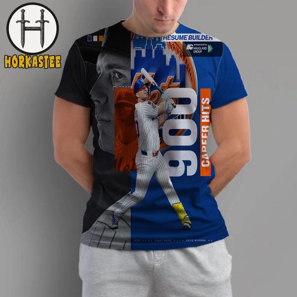Polar Bear Pete Alonso 900 Career Hits Poster Resume Builder New York Mets All Over Print Shirt