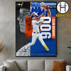 Polar Bear Pete Alonso 900 Career Hits Poster Resume Builder New York Mets Home Decor Poster Canvas