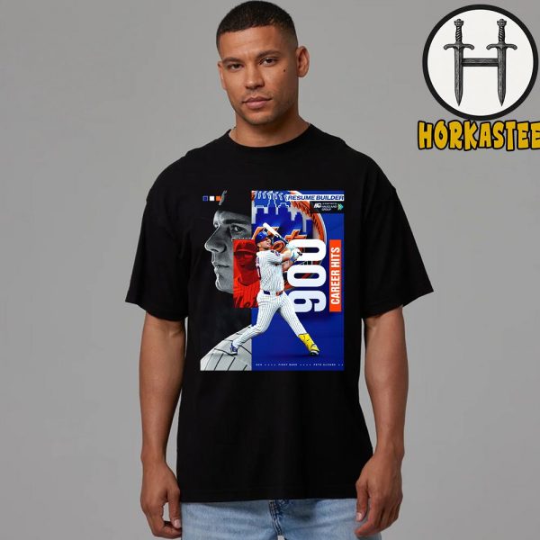 Polar Bear Pete Alonso 900 Career Hits Poster Resume Builder New York Mets Unisex T-Shirt
