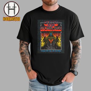 Queens Of The Stone Age Concert At Kunst Rasen Bonn Germany On August 13th 2025 T-Shirt