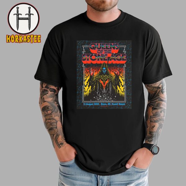 Queens Of The Stone Age Concert At Kunst Rasen Bonn Germany On August 13th 2025 T-Shirt