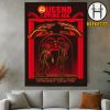 Queens Of The Stone Age QOTSA Cabaret Vert 2025 The End Is Nero Tour Poster At Charleville-Mezieres In France On August 16 2025 XVI VIII MMXXV Poster Canvas