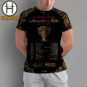 The Home Team 2025 The Crucible Of Life Fall Tour Poster Dates And Cities List With Support From Arrows In Action And Makari AOP Shirt