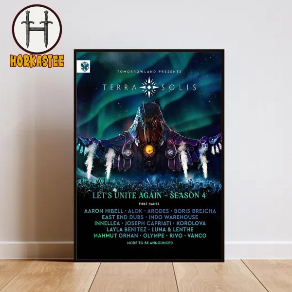Tomorrowland Presents Terra Solis Lets Unite Again Season 4 Home Decor Poster Canvas