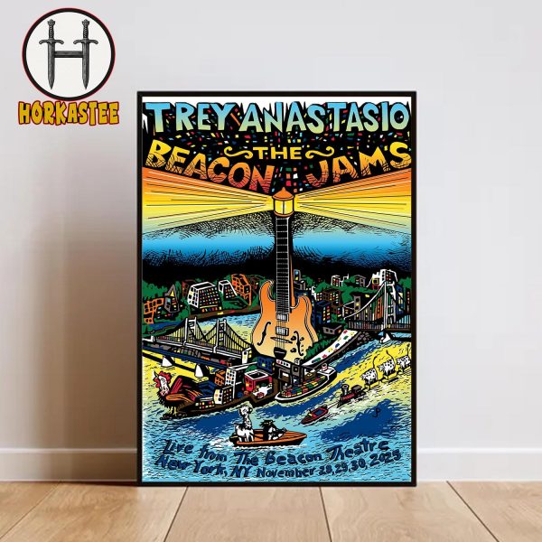 Trey Anastasio The Beacon Jams In New York On November 28th To 30th 2025 Decor Poster Canvas