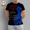 Zach Top Cold Beer And Country Music Tour 2025 Schedule All Over Print T-Shirt